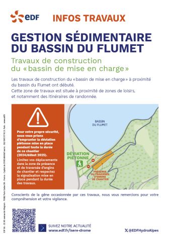 Point travaux bassin du Flumet