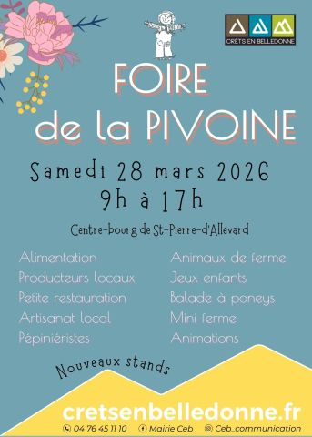 Visuel foire de la pivoine