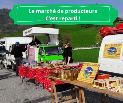 Marché de producteurs à l'aire du lac 38570