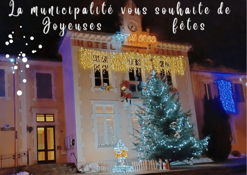 La municipalité vous souhaite de joyeuses fêtes