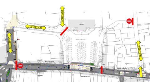 Plan circulation et stationnement soupe de l'automne