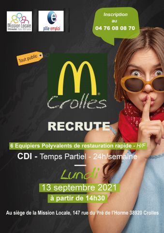 recrutement macdo crolles