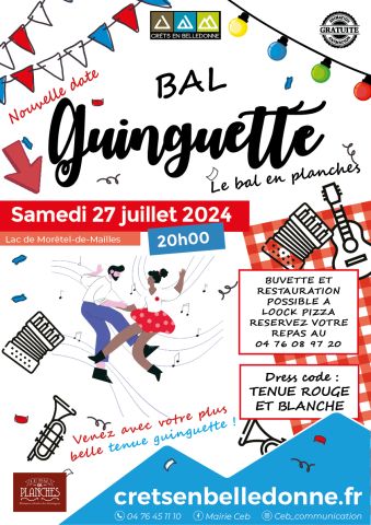 Bal guinguette gratuit samedi 27 juillet 2024 Ă MorĂȘtel-de-Mailles