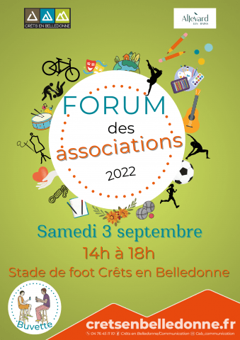 Affiche forum des associations Crêts en Belledonne