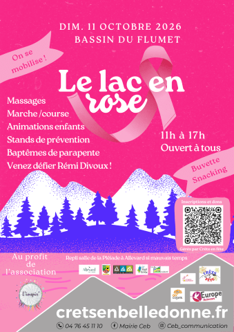 Affiche le lac en rose du 11 octobre 2026