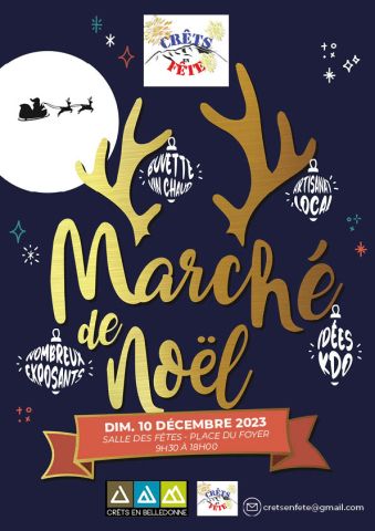 MARCHÉ DE Noël DIMANCHE 10 DECEMBRE 2023