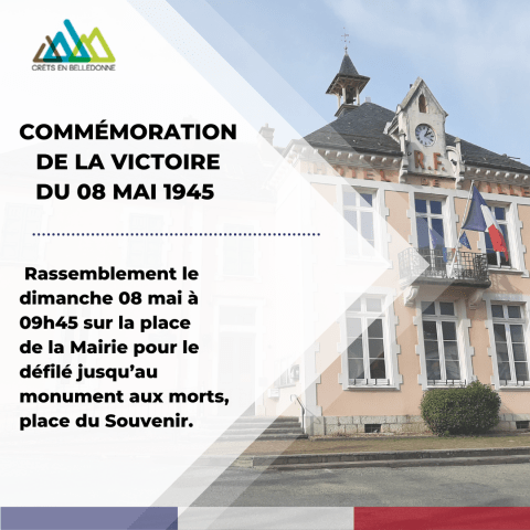 Commémoration du 8 mai Crêts en Belledonne