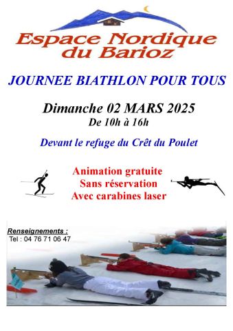 JOURNEE BIATHLON au refuge du Crêt du poulet
