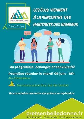 Les élus viennent à la rencontre des habitants des hameaux