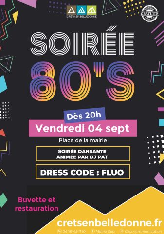 Visuel soirée années 80