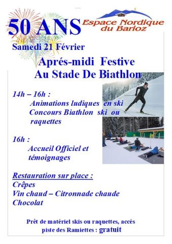  L’Espace Nordique du Barioz fête ses 50 ans 