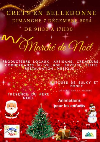 Marché de Noël dimanche 7 décembre 2025 à Crêts en Belledonne