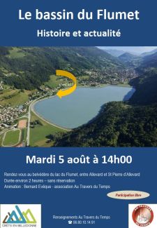 Histoire et actualité du bassin du Flumet animé par l'association Au Travers du Temps