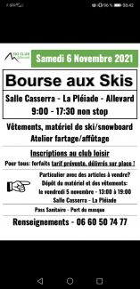 Flyer de la bourse aux skis