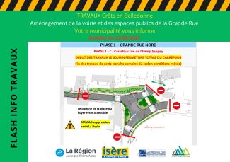Bulletin info travaux Grande rue du 25 juin 2025