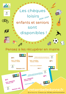 Chèques loisirs seniors et enfants 