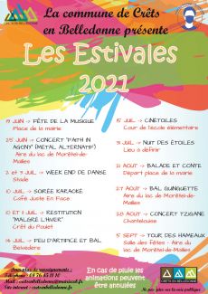 Affiche les estivales 2021