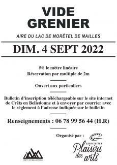 Affiche vide-grenier du 4 septembre