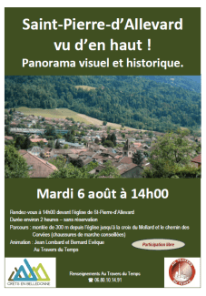 Affiche balade vu d'en haut 6 aout