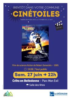 Cinétoiles film retour vers le futur