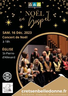 Concert de Noël 2023 Crets en Belledonne - Noël en Gospel