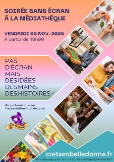 Visuel soirée sans écran