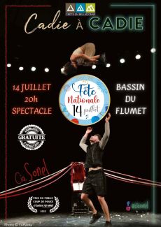 Visuel spectacle du 14 juillet 2025 à 20h au belvédère