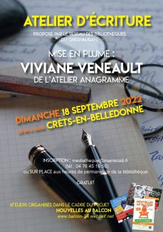 Atelier écriture à la médiathèque